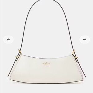 NWT Kate Spade Frankie Textured Patent Leather Small East West Shoulder KM681